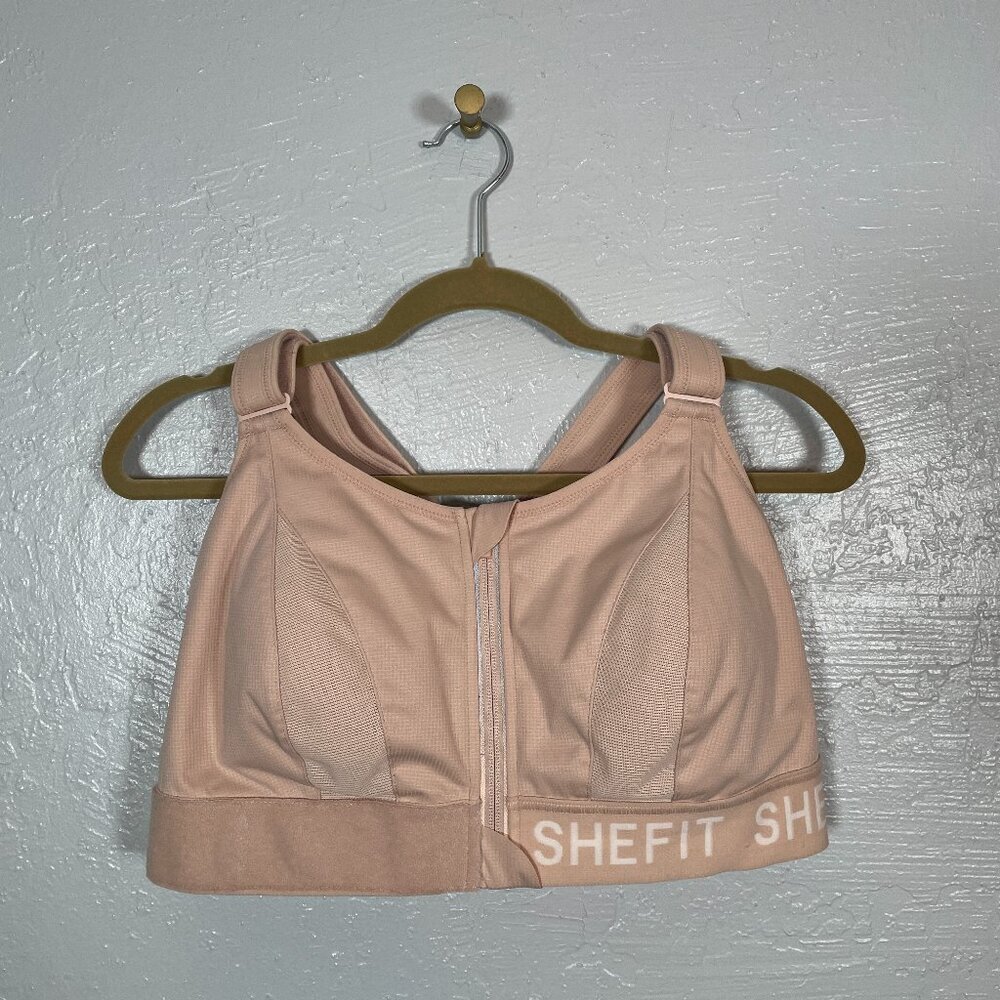 Shefit Women Plus Size 3Luxe 3XL Beige Ultimate Sports Bra High Impact Athletic